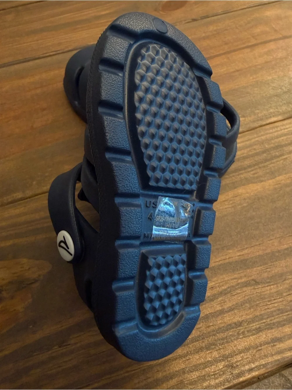 Sperry Kids Navy Sandal Clogs with Back Strap